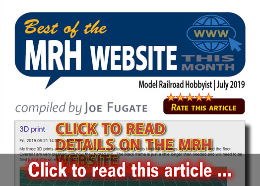 Best of the MRH website this month - Model trains - MRH feature July 2019