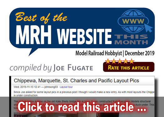 Best of the MRH website this month - Model trains - MRH feature December 2019