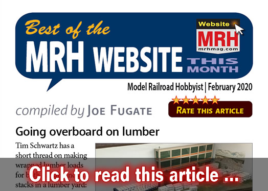 Best of the MRH website this month - Model trains - MRH feature February 2020