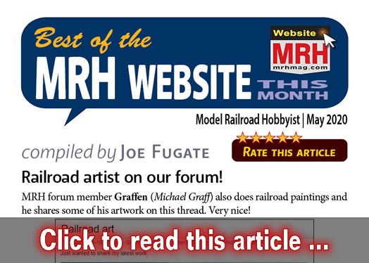 Best of the MRH website this month - Model trains - MRH feature May 2020