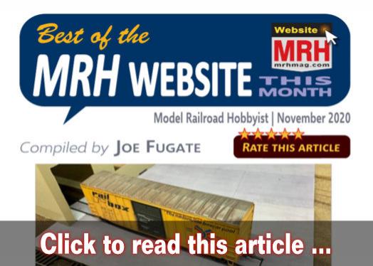 Best of the MRH website this month - Model trains - MRH feature November 2020